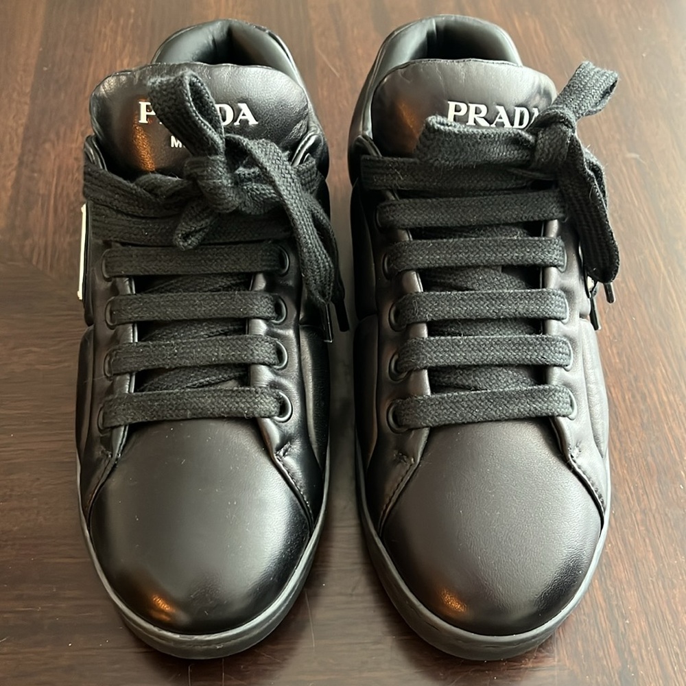 PRADA Nappa Soft leather sneakers - Picture 4 of 14
